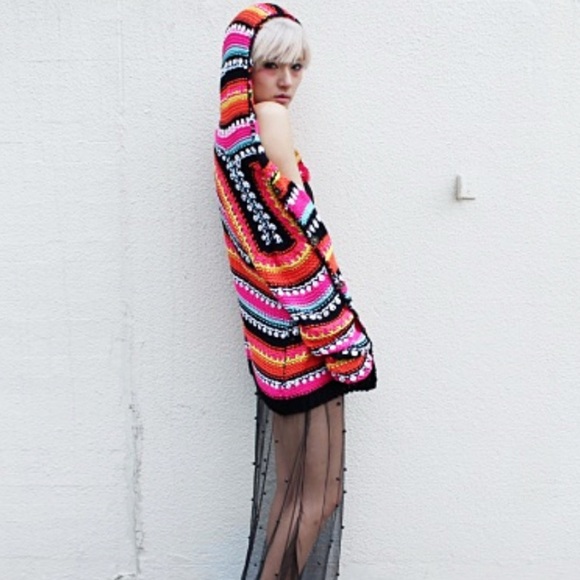 UNIF Dweller Multicolored Knit Striped Cardigan - Picture 5 of 10